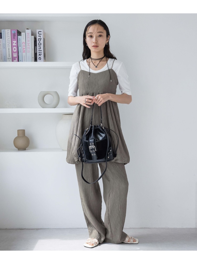 バルーンキャミSET UP JEANASIS ジーナシス ワンピース・ドレス ワンピース グレー ホワイト ブラック【送料無料】[ Fashion]｜JEANASIS／ジーナシス 9,438円