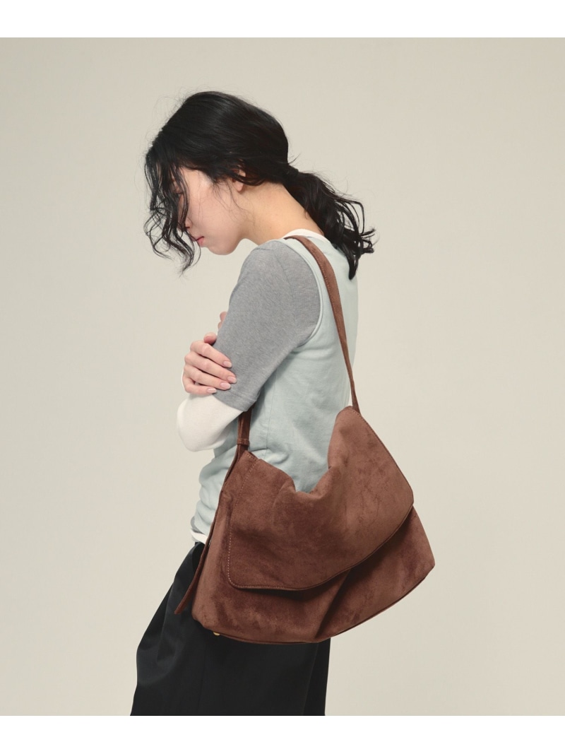 Flap Shoulder Bag eL ジーナシス バッグ ショルダーバッグ ブラック ブラウン【送料無料】[ Fashion]