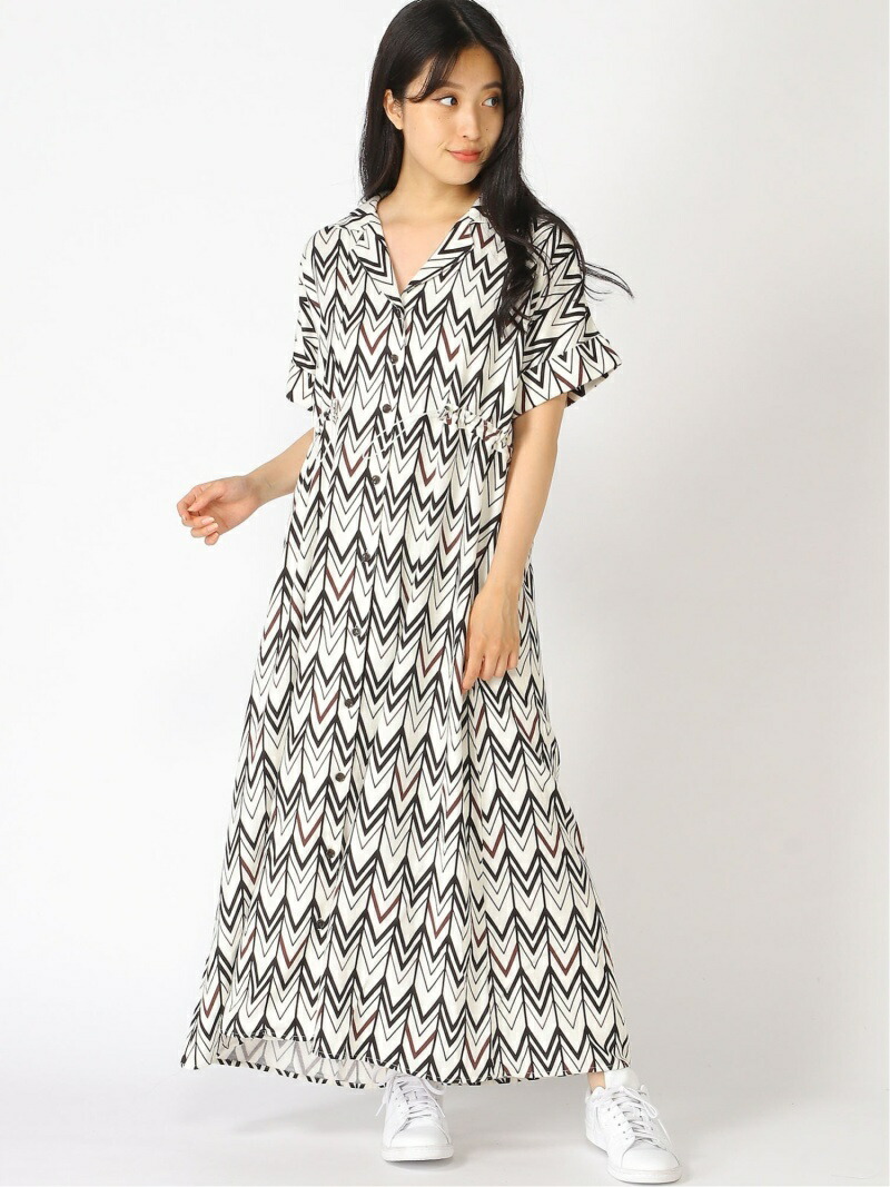 カイキンドロストフレアop Jeanasis ジーナシス ワンピース 半袖ワンピース グリーン ブラック ホワイト 送料無料 Rakuten Fashion Butlerchimneys Com