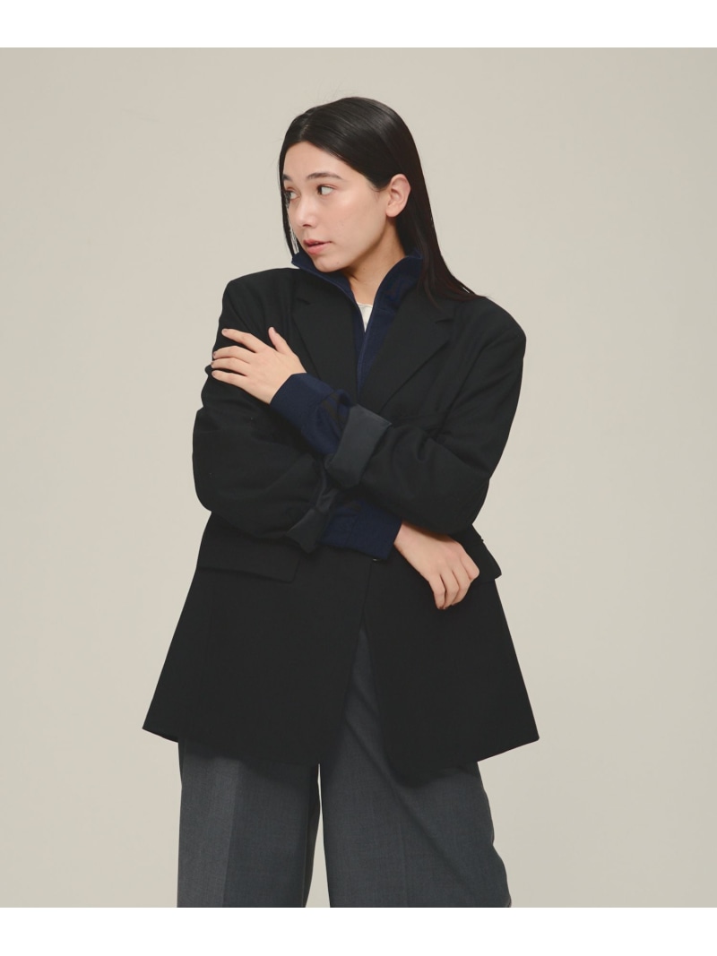 Hanssome Jacket eL ジーナシス ジャケット・アウター テーラードジャケット・ブレザー ブラック ブラウン【送料無料】[ Fashion]