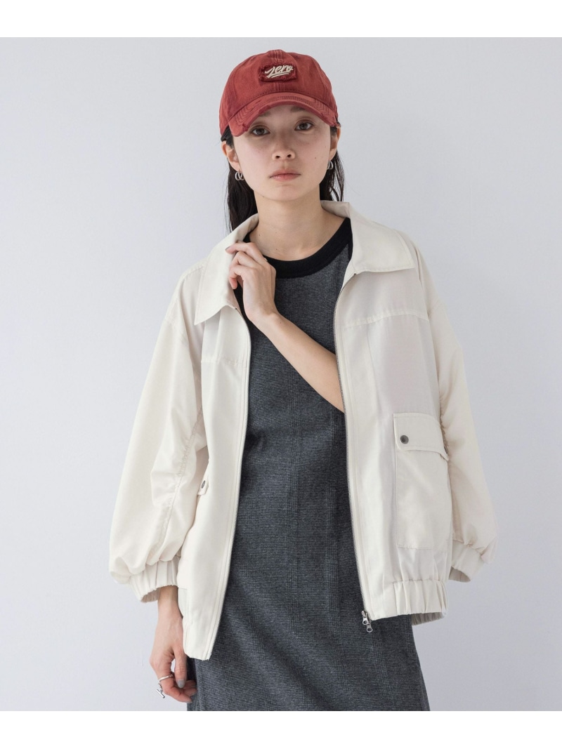 ジーナシス  カーリーブークレWジャケット JEANASIS（ジーナシス）の「12G Wジャガードボリュームスリーブ