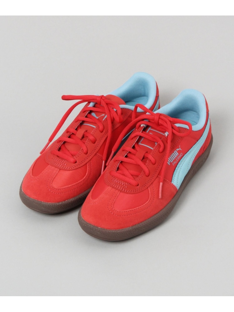 【SALE／25%OFF】PUMA/PALERMO POP JEANASIS ジーナシス シューズ・靴 スニーカー レッド グレー【RBA_E】【送料無料】[ Fashion]｜JEANASIS／ジーナシス