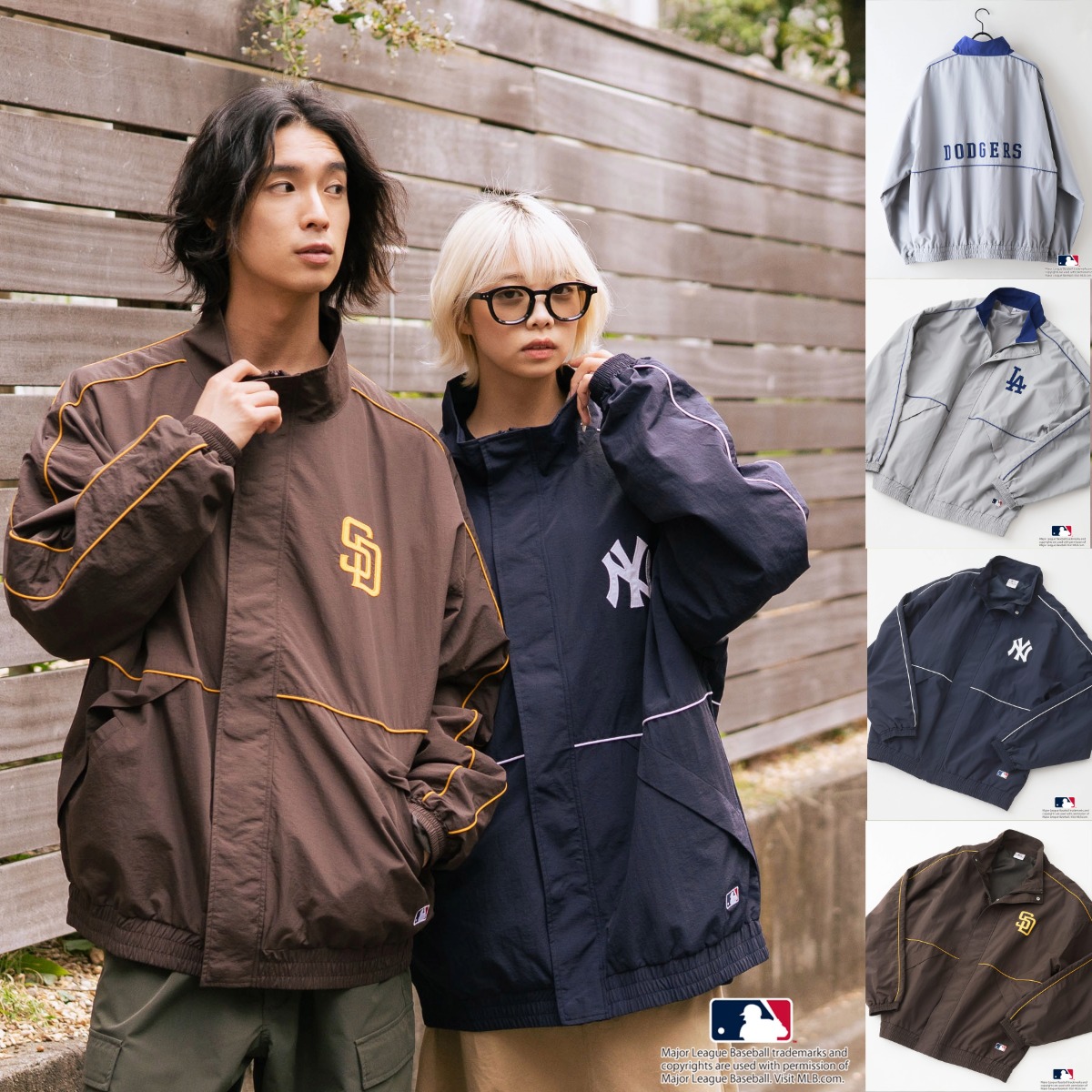 楽天市場】MLB ヤンキース ジャケット リバーシブル フルスナップ