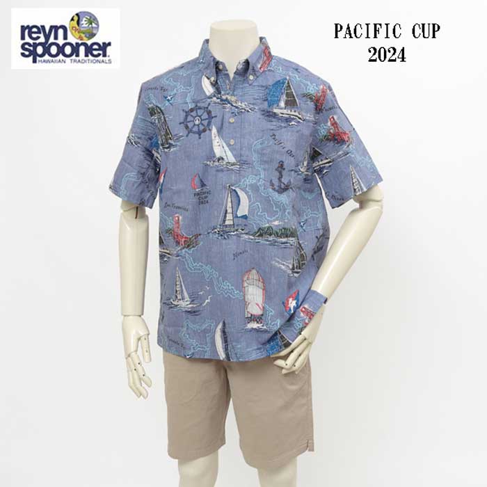 レインスプーナー Reyn spooner 126-6187 パシフィックカップ 2024 PULLL OVER Hawaii アロハシャツ Spooner cloth プルオーバー｜JEANS ネシ
