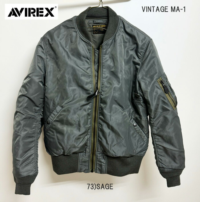 AVIREX アビレックス 6182217 MA-1 VINTAGE 飛行上衣 ミリタリー ビンテージ 上衣 MA1