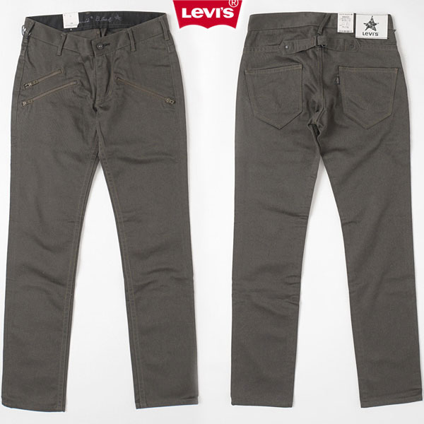 LEVI'S BLACK リーバイス BK523-00 02）カーキ ワンスター印 スキニースリム ジップドポケット