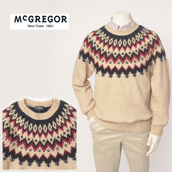 楽天市場】40%OFFASALE McGREGOR マクレガー 111732607 アラン柄