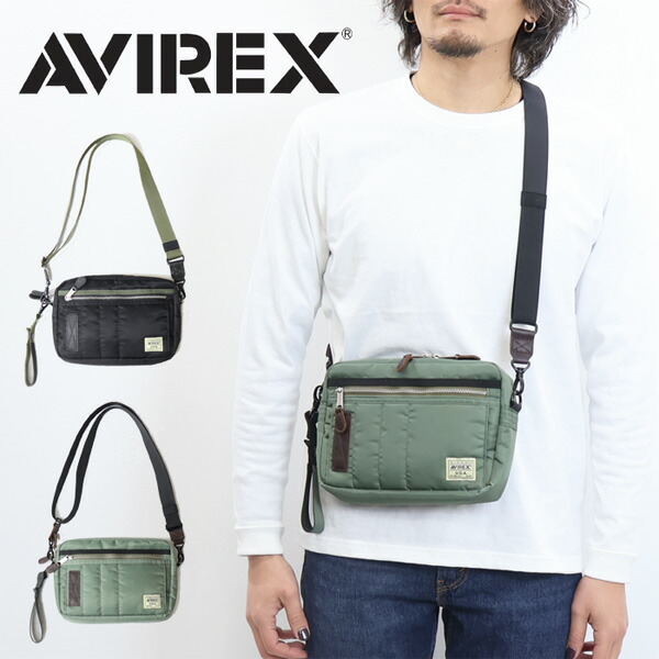 AVIREX アヴィレックス フライト ナイロン ボックス ショルダーバッグ メンズ アビレックス 送料無料 783-4976003 783-4976009