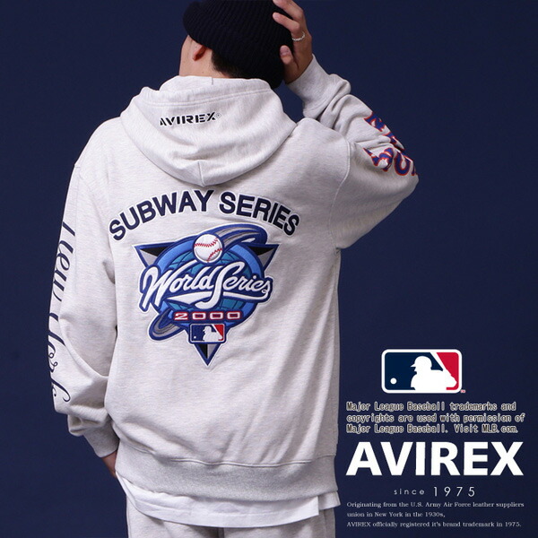 楽天市場】《AVIREX × MLB》HOODIE SUBWAY SERIES / フーディ