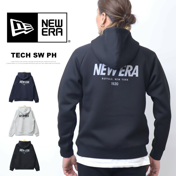 NEW ERA ニューエラ テック スウェット プルオーバーフーディー NE 1920 フーディ メンズ プルパーカー 送料無料 14674789 14674790 14674791