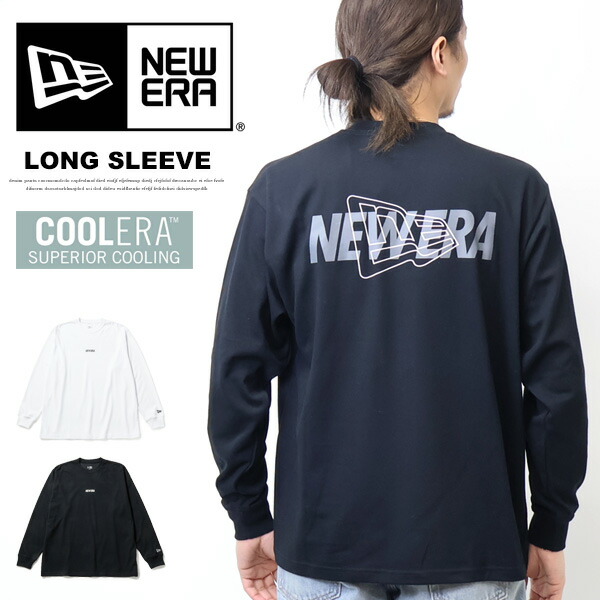 NEW ERA ニューエラ 長袖 オーバーサイズド パフォーマンス Tシャツ Overlap Logo 長袖Tシャツ ロンT メンズ パフォーマンスアパレル 長T 送料無料 14744565 14744566