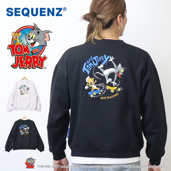楽天市場】SEQUENZ トムとジェリー バブルロゴ クルーネック