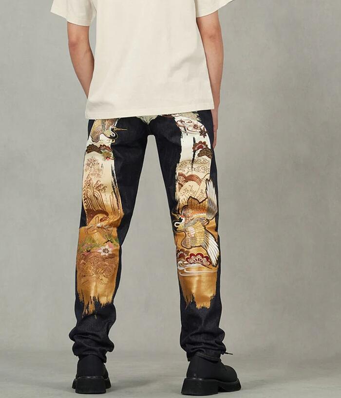 1000円引き換え証 EVISU エビス 鶴の恩返し 大黒刺・墸 刷り上げる テーパーフィットジーンズ ５隠し 向こう正面名取り草 2EAHTM5JE105517DN ノーウオッシュデニム エヴィス インディゴ 貨物輸送無料 自動二輪車 男女兼用 差し上げ物 差し上げ物,尖んがり 芸人  SDGs SNS サスティナブル