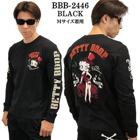 500円クーポン THE BRAVEMAN×BETTY BOOP ブレイブマンXベティーブープ 天竺 長袖Tシャツ ロンTEE  BBB-2446 限定生産 送料無料 ポイント アメカジ バイカー バイク 誕生日 プレゼント ギフト 人気 芸能人 SDGs SNS サスティナブル