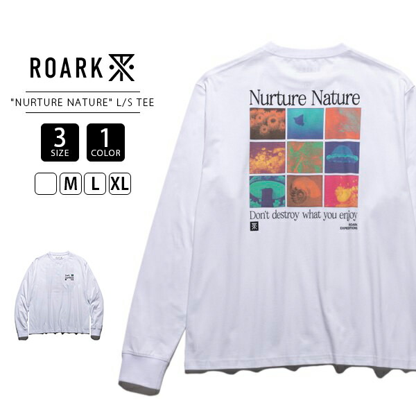 ROARK ロアーク メンズ トップス 長袖 Tシャツ ロンT バックプリント リラックスシルエット グラフィック サイケデリック ストリート カジュアル RLTJ1170