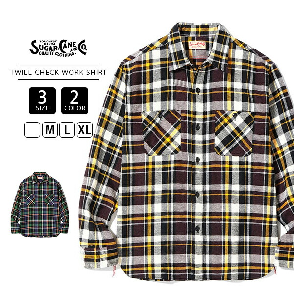 楽天市場】SUGAR CANE シュガーケーン シャツ 長袖 RAYON CHECK L/S