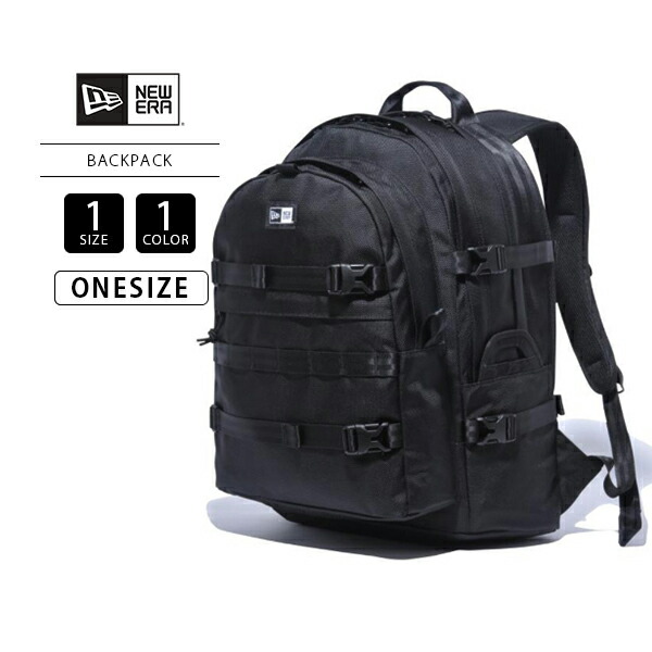 NEWERA ニューエラ リュック バッグ Carrier Pack 35L 大容量 バックパック ブラック シンプル 通学 新学期 インナーポケット付き 大きめリュック 14521349