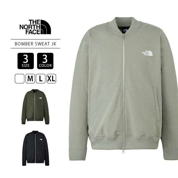THE NORTH FACE 北の方人間の顔 ユニ一発やる ボンバースウェットジャケット 長袖上衣 ジップジャケット ボンバージャケット 春 裏毛 NT12639 黒いこと 薄墨色 カーキ緑であること メンズアウター 通年 羽織り ジップアップ 春 秋