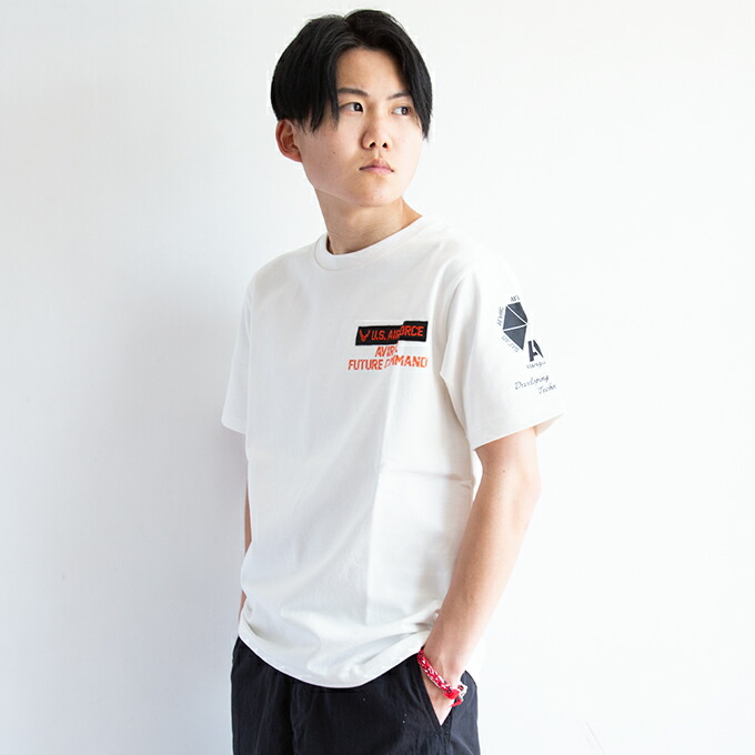 Avirex アビ王さま S S Sheeting Patched シーチング継 半袖 Tプルオーバー Avirex Tシャツ Avirex アビレックス Avirex 半袖 アヴィレックス Tシャツ トップス メンズ 丸首 ワッペン Next Gen ミリタリー 21ss 21s S 事あたらしい入荷 送料無料 随所に