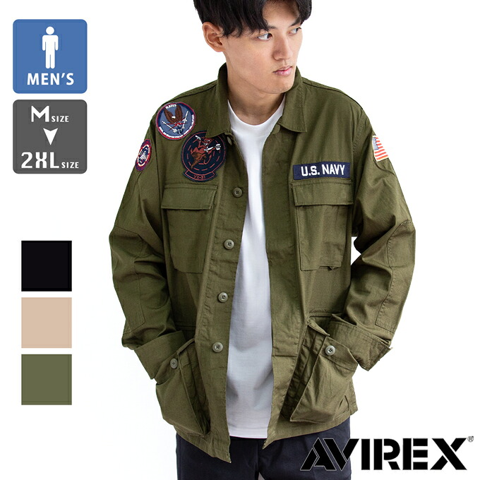 【SALE!!】【 AVIREX アビレックス 】 下唇立ちふさがる BDU 上衣 VX-31 TOPGUN トップガン 783-3155001 / アビレックス 上衣 ミリタリー 活動の領域上衣 メンズ プルオーバー上衣 継ぎ切れ