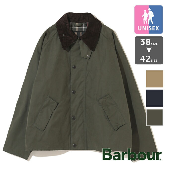【 Barbour バブアー 】 TRANSPORT / トランスポート ピーチスキン ショートレングスブルゾン 793-3955031 / 241MCA0931 / ユニセックス ショートジャケット トラディショナル イギリス 793-3955031EC 2024SPRING