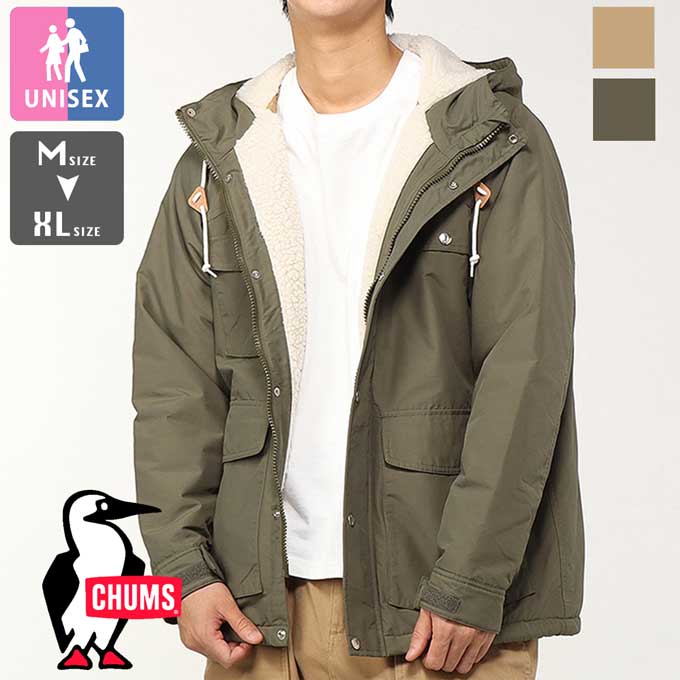 【 CHUMS チャムス 】 Camping Boa Parka 露営 ボア パーカー CH04-1409 / chums チャムス アウター パーカー 裏ボア フリース お山パーカー 上衣 防寒 ユニ一発やる 2024AW /