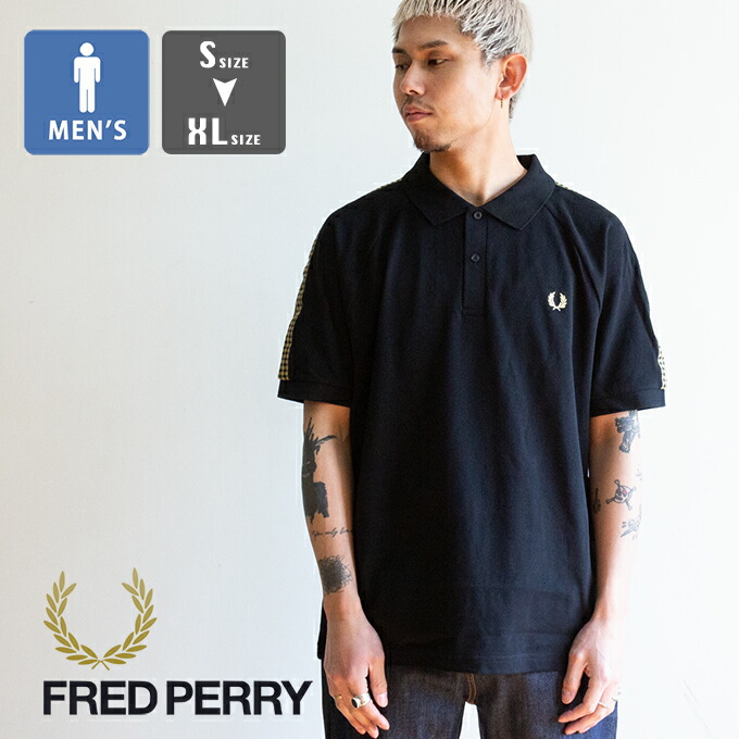 【 FRED PERRY フレッドペリー 】 Cross Tape Polo Shirt クロステープ ポロシャツ M2304 / フレッドペリー ポロシャツ 半袖 肩ライン ワンポイント 鹿の子 メンズ レディース ユニセックス 2026SUMMER｜ジーンズステーション
