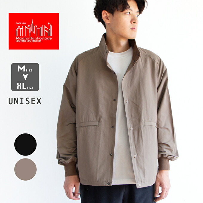 Manhattan Portage マンハッタンポーテージ スタンドカラー ブルゾン Stand Blouson MP-M590 / マンハッタン ジャケット ブルゾン ライトアウター メンズ レディース 撥水 ストリート 2024AW
