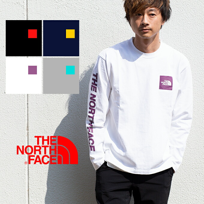 the north face logo sleeve crew sweatshirt