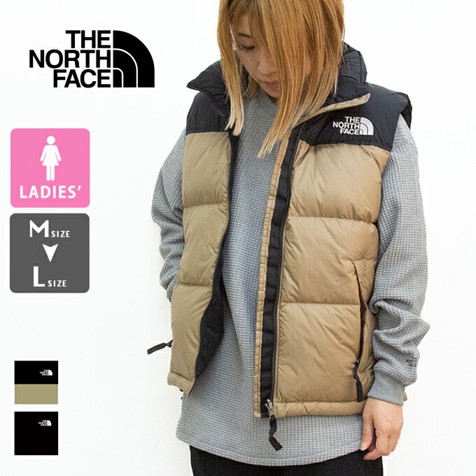 THE NORTH FACE ダウンベスト ベージュ/カーキ THE NORTH FACE ザ・ノース・フェイス ダウンベスト メンズ Nuptse