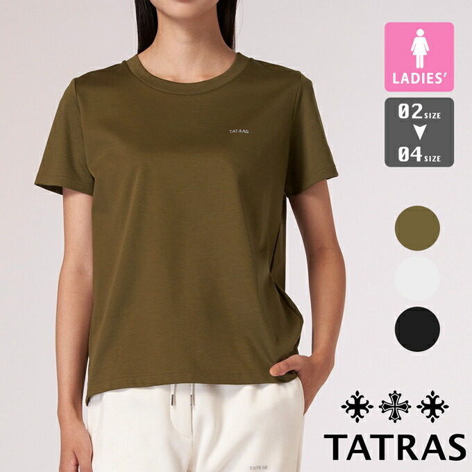 TATRAS タトラス TELAMANA Tシャツ 半袖 テラマナ ロゴT コットン レディース LTLA23S8029 タトラス TATRAS レディース Tシャツ TELAMANA テラマナ