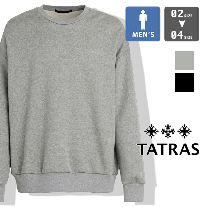 【 TATRAS タトラス 】 FIDASIO フィダシオ 汗水 国内定め事品 MJXA0047063588 / tatras タトラス 汗水 調教師 ワンポイント ロゴタイプ メンズ 2025AW