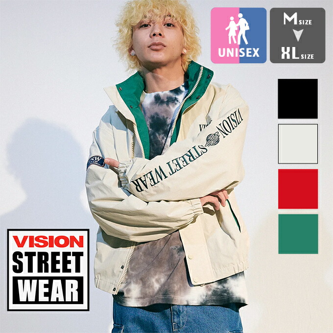 【SALE!!】 【 VISION STREET WEAR ヴィジョンストリートウェア 】 SKATERS JACKET スケーターズ 上衣 03305003 / 3305003 / ヴィジョンストリートウェア 上衣 ライトアウター 軽アウター ユニ一発やる 大層らしい影ぼうし 滑る 表どおり 23SPRING