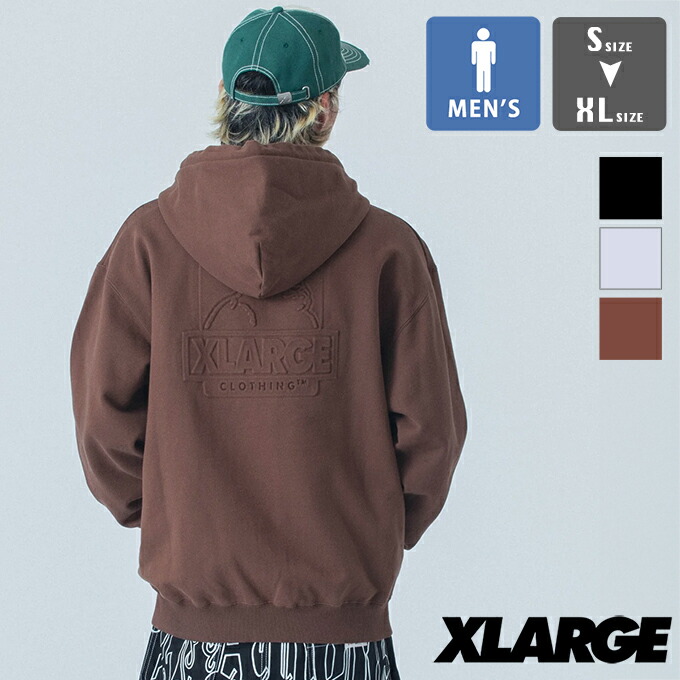 XLARGE バーガンディ ジップ パーカー L icefield_xla-101241012001