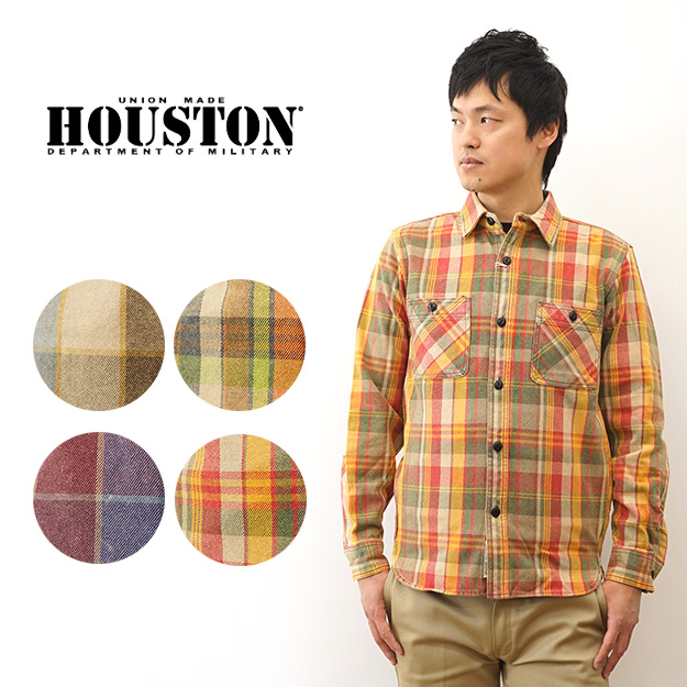 楽天市場】HOUSTON（ヒューストン） CHECK VIYELLA SHIRT チェック