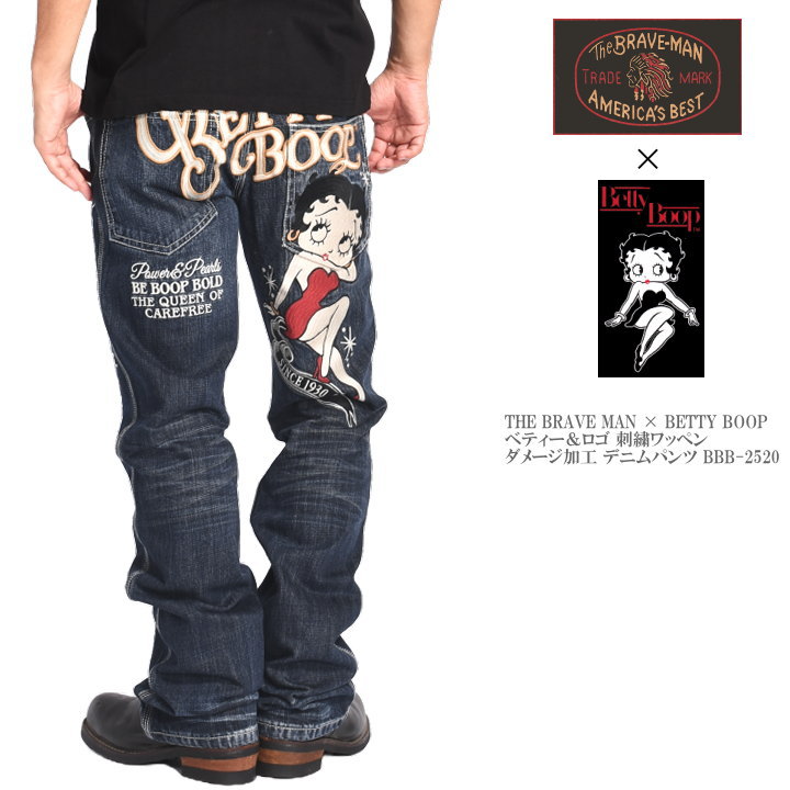 美品☆ベティちゃん　オーバーオール　サロペット　デニム　刺繍　ワッペン　Mサイズ 美品☆ベティちゃん オーバーオール サロペット デニム 刺繍 ワッペン