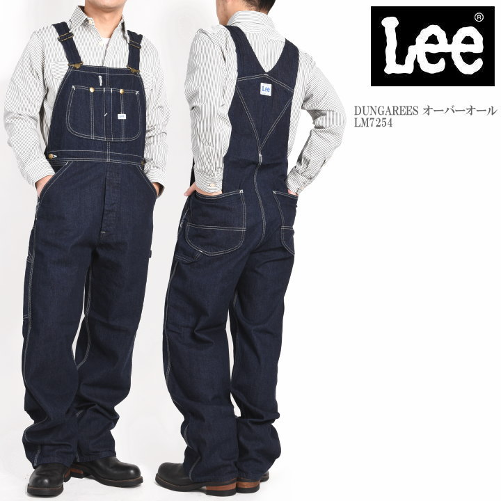 LEE リー DUNGAREES 日本製 デニム オーバーオール ワンウォッシュ LM7254-1100 おトク情報がいっぱい！