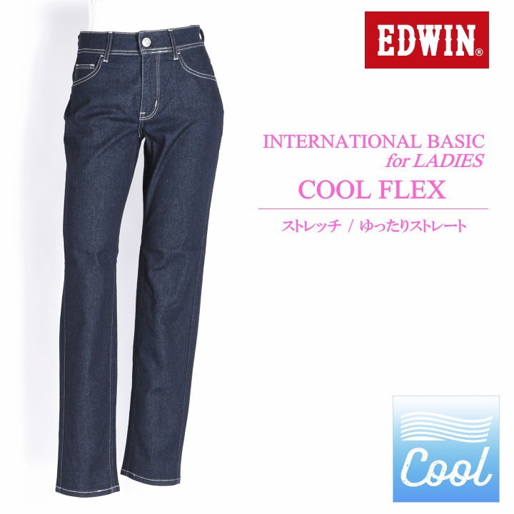 ぽろこ様 デニム 40ブルー 楽天市場】エドウィン EDWIN レディース 【涼】COOL FLEX クール