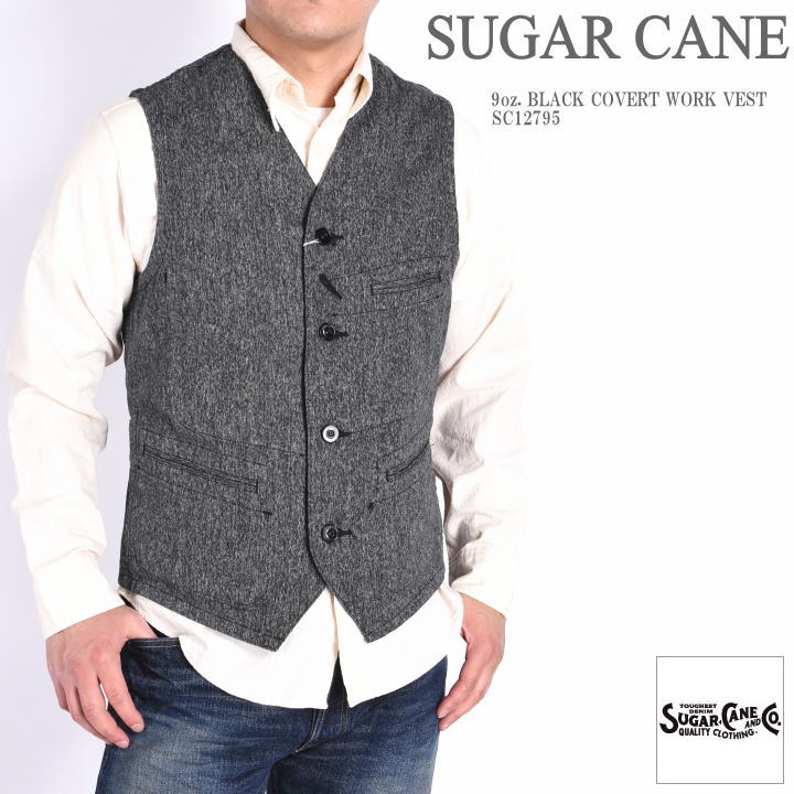 楽天市場】シュガーケーン SUGAR CANE ベスト 11oz. ブルーデニム