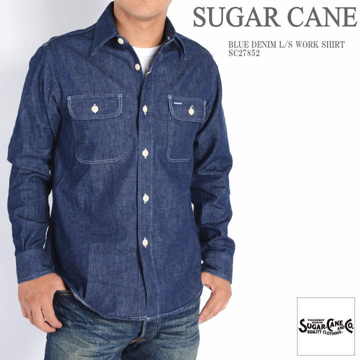 楽天市場】シュガーケーン SUGAR CANE 長袖 ブルーデニム