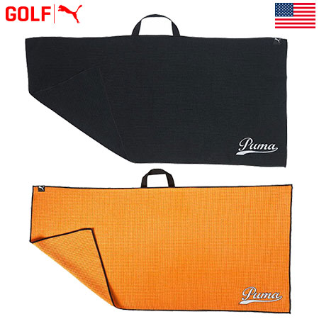 orange puma golf towel