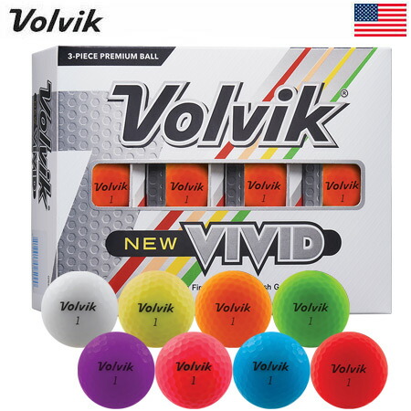 楽天市場 Volvik New Vivid マットカラーボール ボルビック ビビッド ヴィヴィッド 1ダース 12球 Usa直輸入品 光沢無し 艶消し Jyper S ジーパーズ