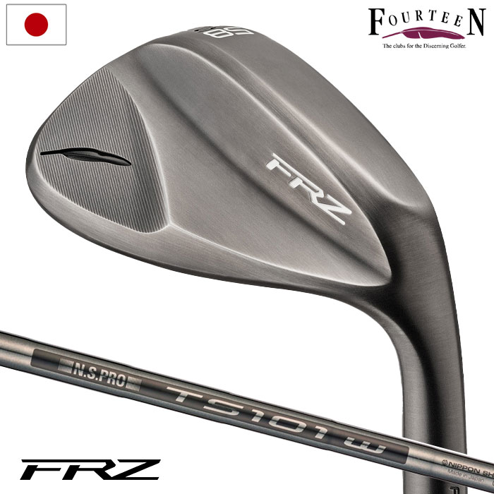 フォーティーン FRZ ウェッジ スモーキーサテン仕上げ メンズ 右用 N.S.PRO TS-101wBK スチールシャフト Fourteen 日本正規品 2024年モデル ゴルフクラブ画像