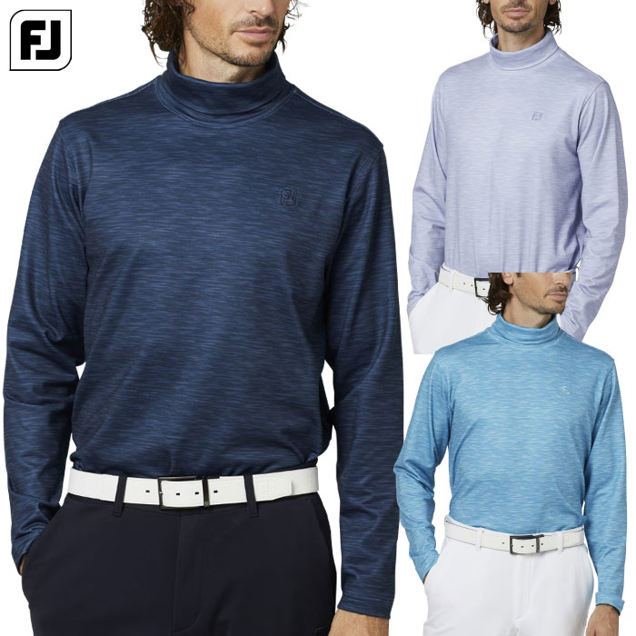 フットジョイ スペースダイロールネック裏起毛長袖シャツ FJ-F25-S16 メンズ ゴルフウェア FOOTJOY 2025秋冬モデル 日本正規品