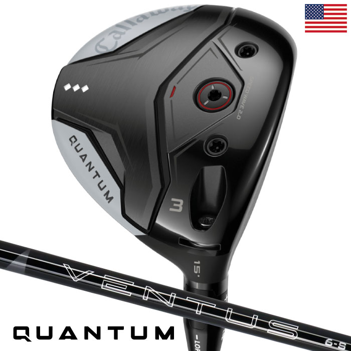 キャロウェイ Quantum Triple Diamond フェアウェイウッド メンズ 右用 VENTUS BLACK カーボン USA直輸入品 クアンタム 2026年モデル Callaway ゴルフクラブ 並行輸入