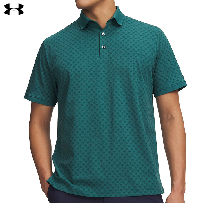 アンダーアーマー UAアーマードライ プリント リブ ポロ 6009655 メンズ ゴルフウェア ゴルフ UNDER ARMOUR 2026春夏モデル 日本正規品｜JYPER&rsquo;S（ジーパーズ）