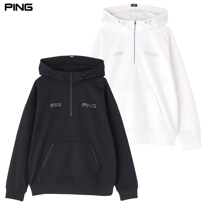 ピン PING 全方向ストレッチ接結裏メッシュハーフジップスウェットフーディ 621-6162203 長袖 メンズ ゴルフウェア 2026春夏モデル 日本正規品|JYPER’S(ジーパーズ)