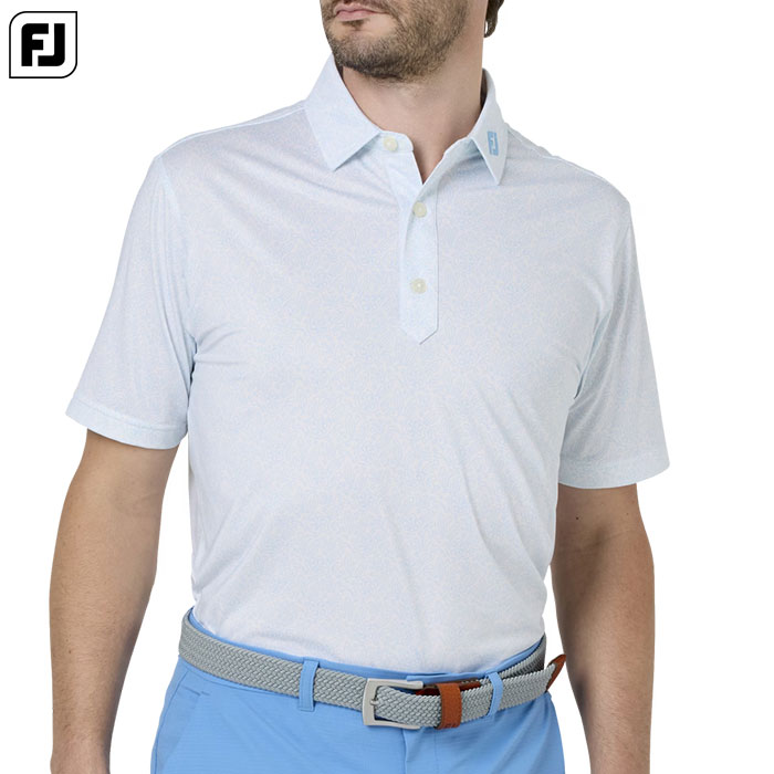 フットジョイ ウィングチップフローラル ストレッチライル半袖シャツ FJ-S26-S07 メンズ ゴルフウェア FOOTJOY 2026春夏モデル 日本正規品|JYPER’S(ジーパーズ)