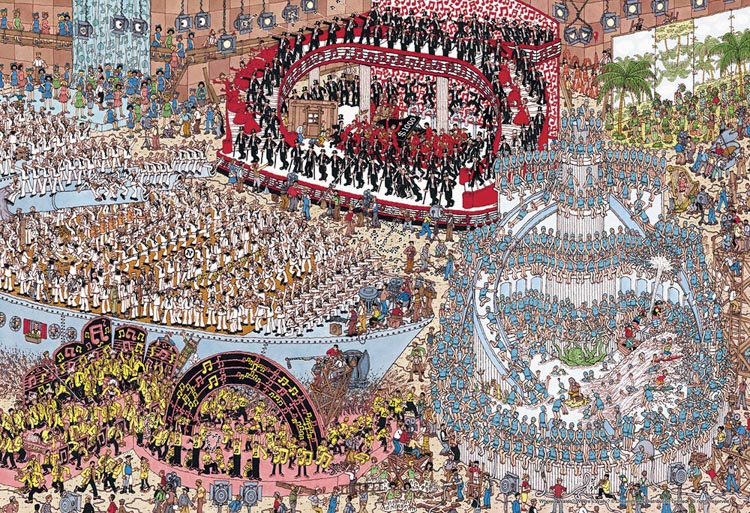 ジグソーパズル Where's Wally？ イカリを上げて大行進 (ウォーリーをさがせ) 500ピース ビバリー BEV-500S-006 パズル Puzzle ギフト 誕生日 プレゼント画像