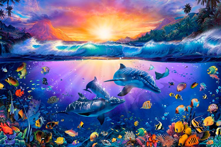 楽天市場】ジグソーパズル 1000ピース トワイライトインパラダイスII